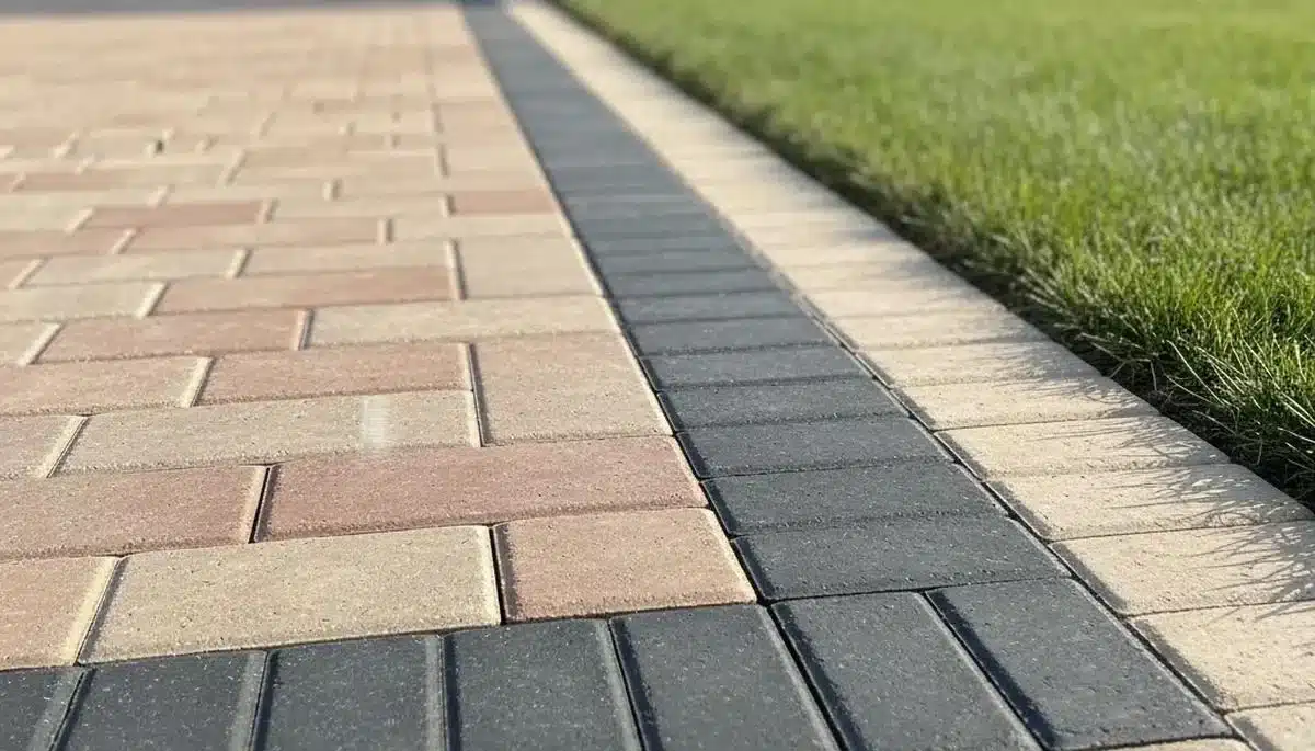 Paver Border Driveway