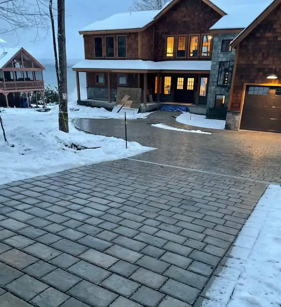 Heated Paver Driveway